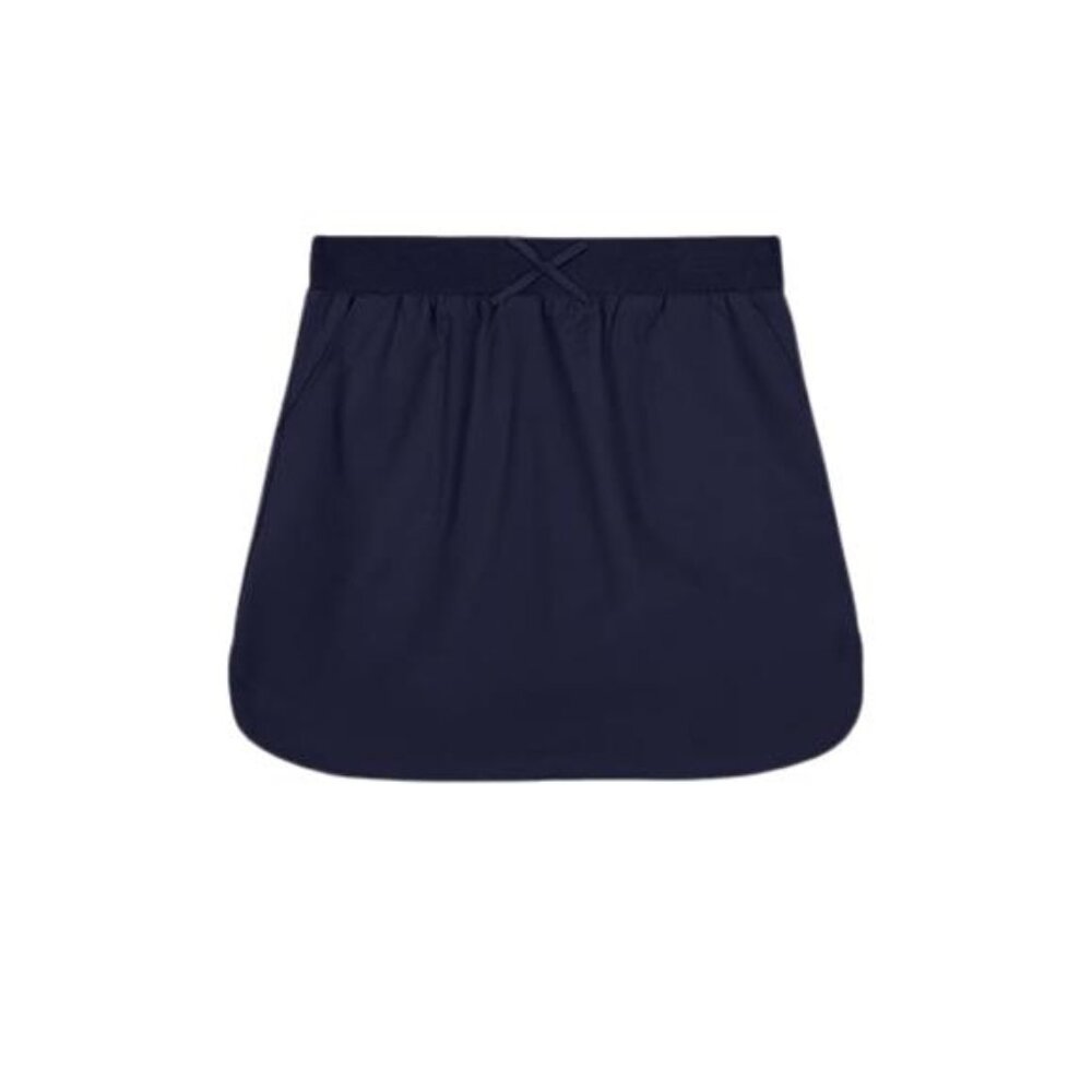 IZOD Girls' School Uniform Pull-On Scooter Skirt, Navy with Undershorts, 16